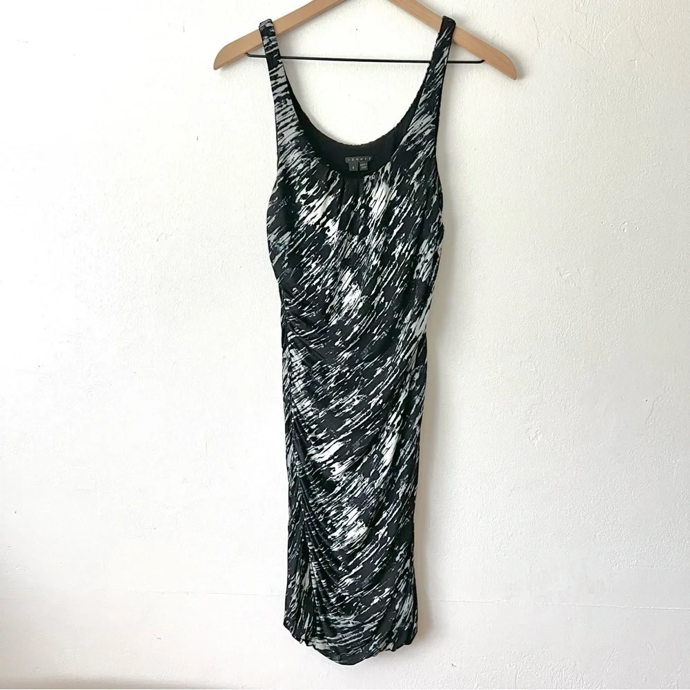 Theory Etta Storm Cloud Cocktail Dress